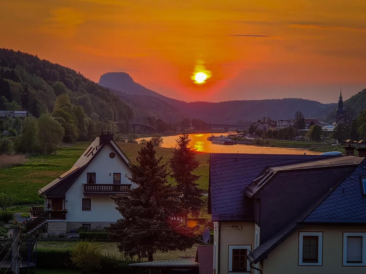 Ferienappartements Elbaussicht - Krippen Bad Schandau Eksteriør billede